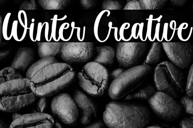 Winter Creative Fonte examples