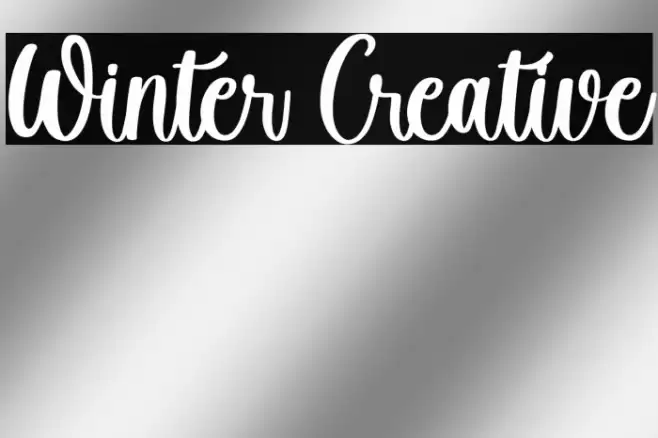 Winter Creative Fonte examples