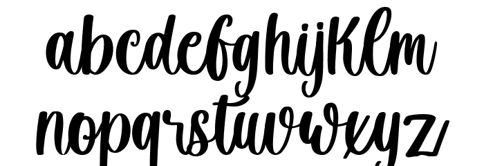 Winter Creative Font LOWERCASE