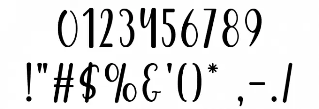 Winter Cruise Font OTHER CHARS