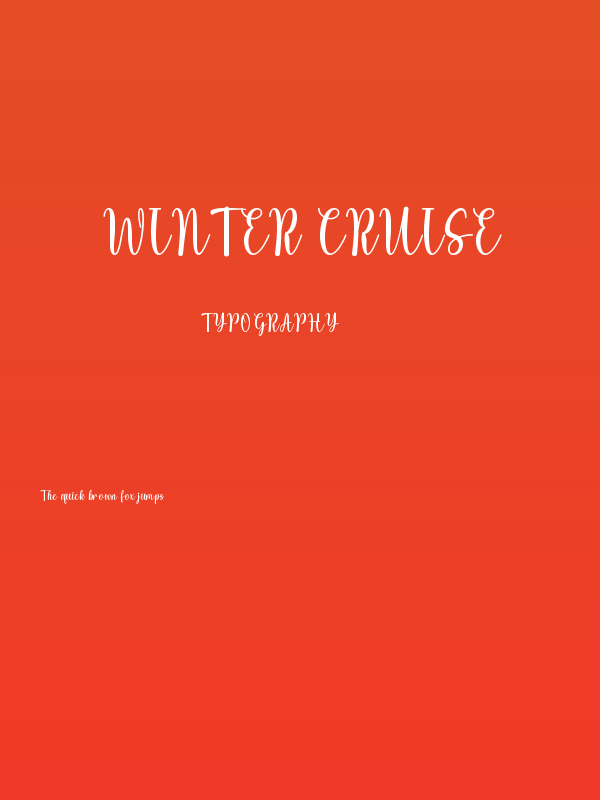 Winter Cruise Poster