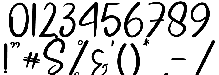 Winter Daily Font OTHER CHARS