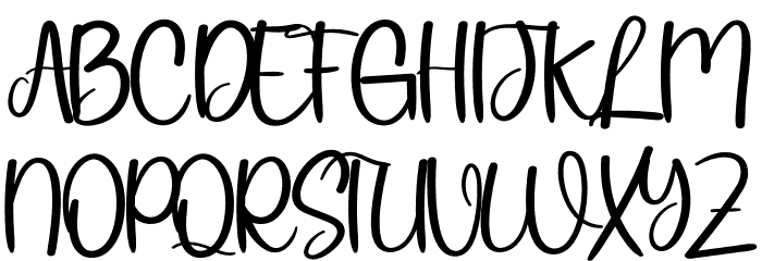 Winter Daily Font UPPERCASE