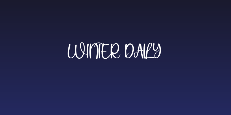 Winter Daily Social Header