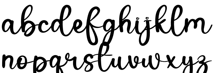 Winter Daily Font LOWERCASE