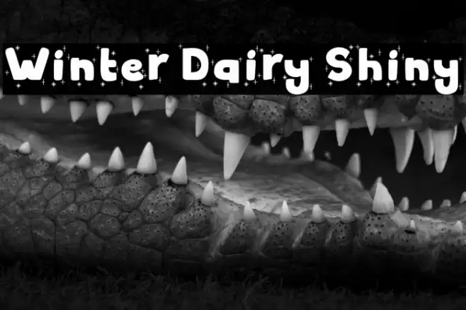 Winter Dairy Shiny Font examples