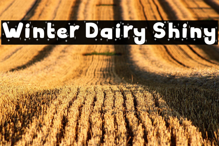Winter Dairy Shiny Example 2
