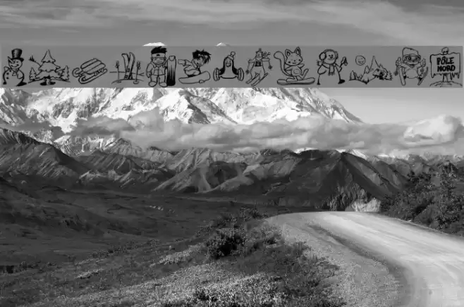 Winter Days Font examples