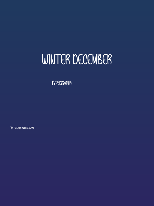 Winter December Poster