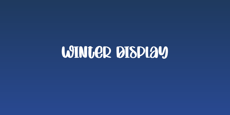 Winter Display Social Header