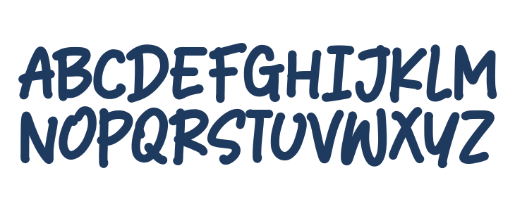 Winter Draw Uppercase