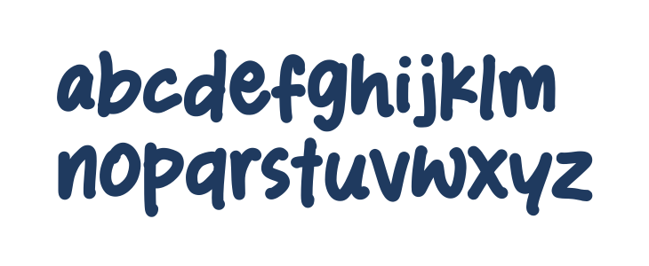 Winter Draw Lowercase