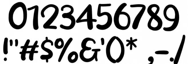 Winter Drink Font OTHER CHARS