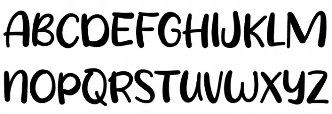 Winter Drink Font UPPERCASE