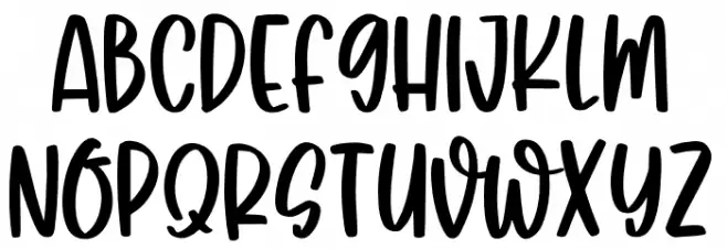 Winter End Schriftart Groß