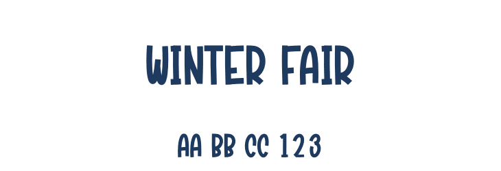 Winter Fair Font Preview