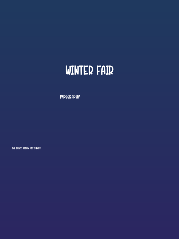 Winter Fair Poster