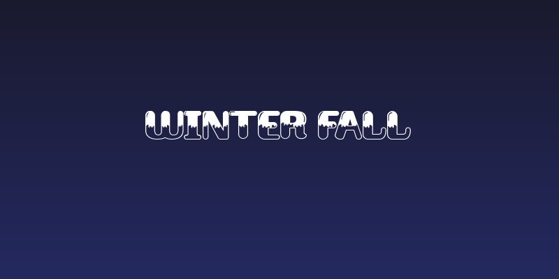 Winter Fall Social Header