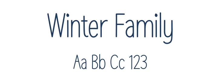 Winter Family Font Preview