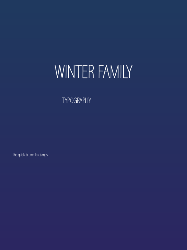 Winter Family Poster