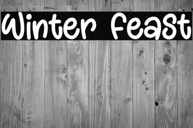 Winter Feast Font examples