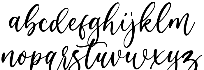 Winter Festival Font LOWERCASE