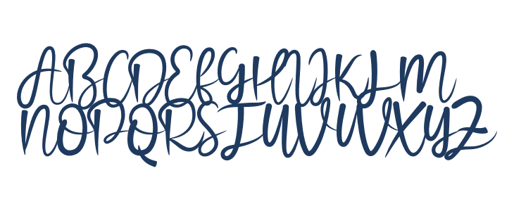 Winter Flower Uppercase