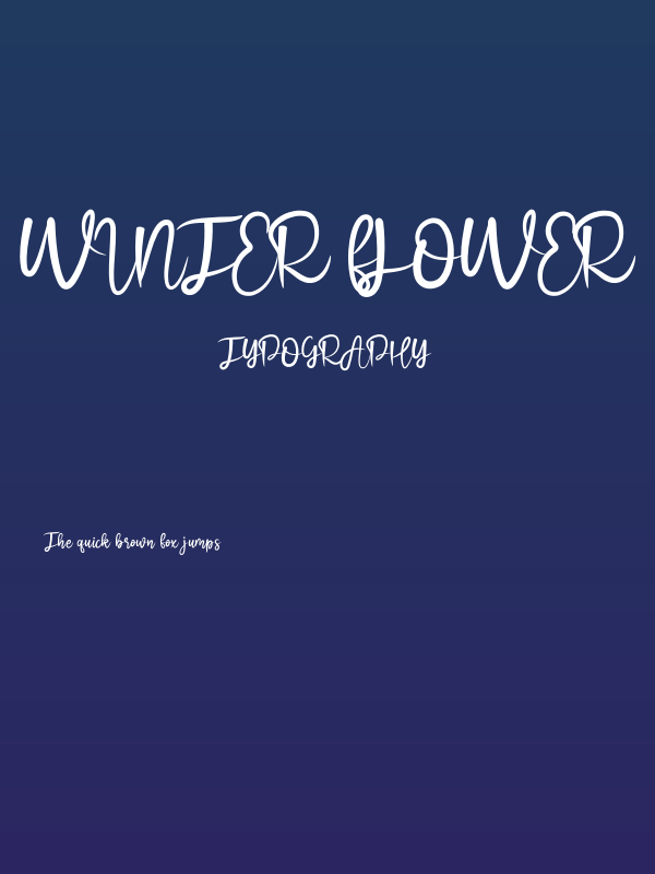 Winter Flower Poster
