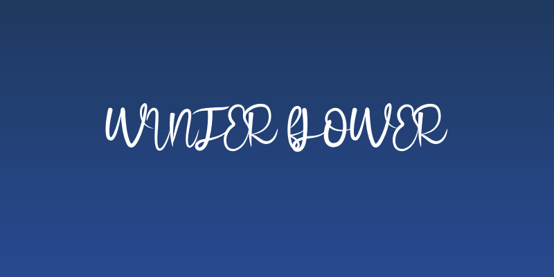 Winter Flower Social Header