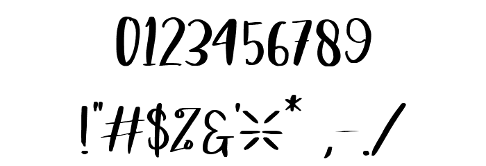 Winter Forest Regular Font OTHER CHARS