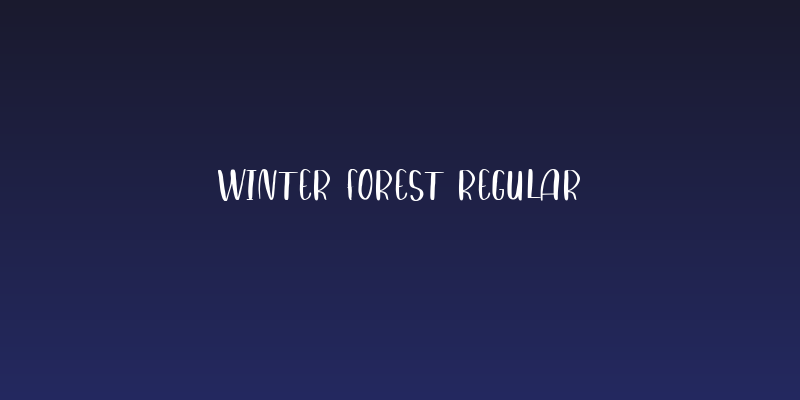 Winter Forest Regular Social Header