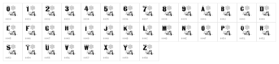 Winter Fun Character Map