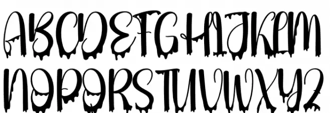 Winter Ghost Шрифта ВЕРХНИЙ