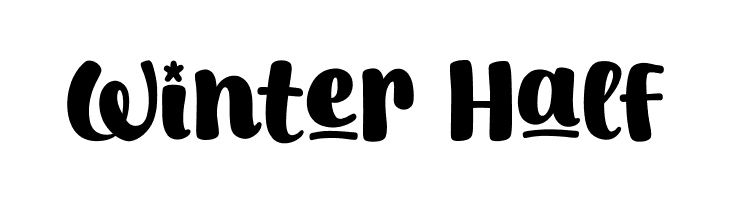 Winter Half  Frei Schriftart Herunterladen