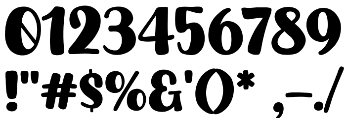 Winter Half Font OTHER CHARS