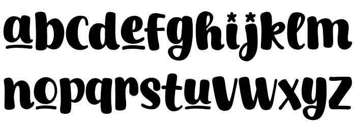 Winter Half Font LOWERCASE