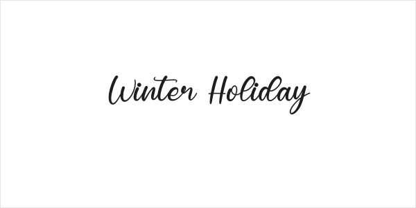 Winter Holiday Logo