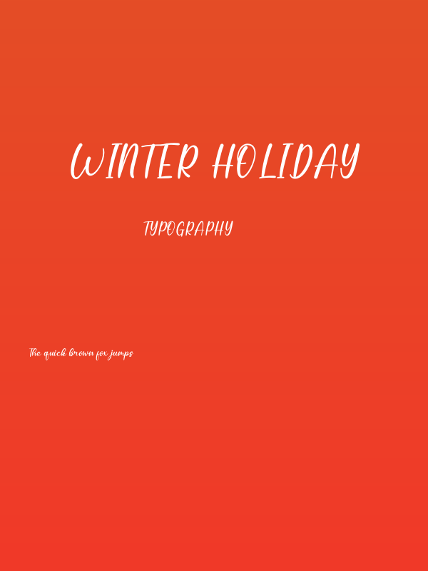 Winter Holiday Poster