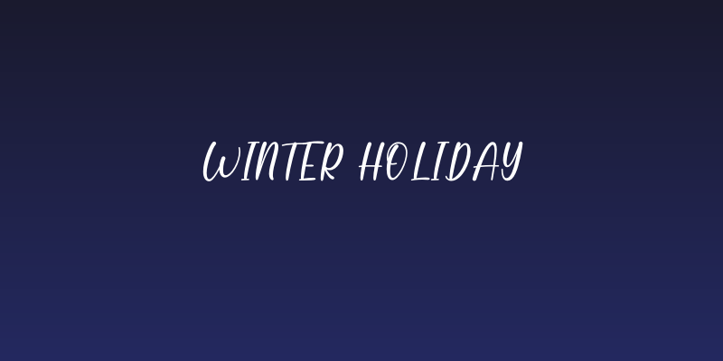Winter Holiday Social Header
