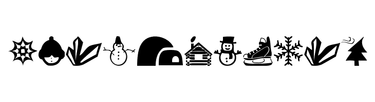 Winter Icons  नि: शुल्क फ़ॉन्ट्स डाउनलोड