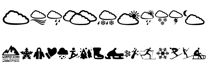 Winter Icons Font OTHER CHARS