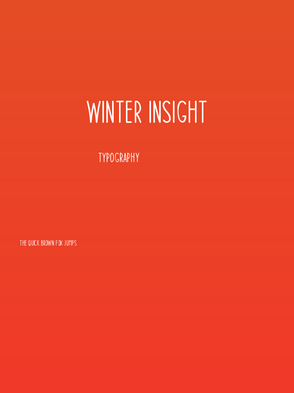 Winter Insight Poster