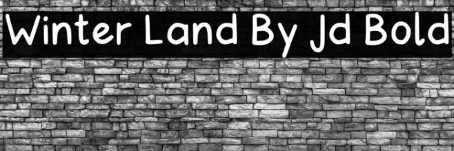 Winter Land By Jd Bold Font examples