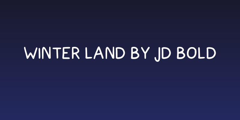 Winter Land By Jd Bold Social Header