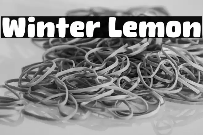 Winter Lemon Font examples