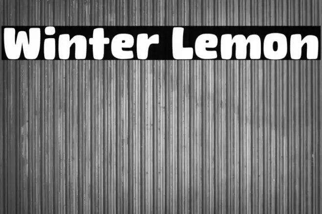 Winter Lemon Font examples