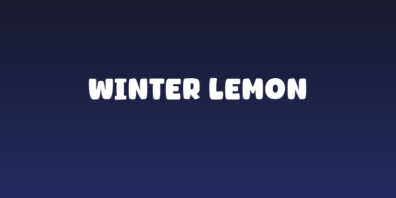 Winter Lemon Social Header