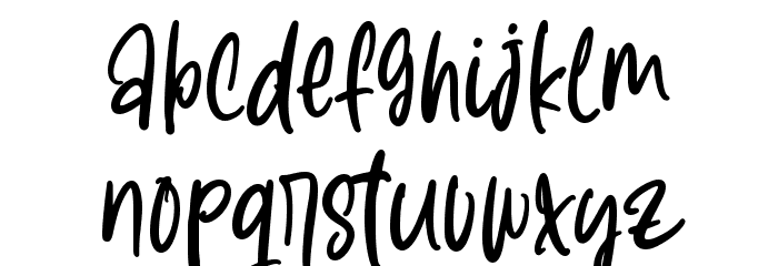 Winter Lova Font LOWERCASE