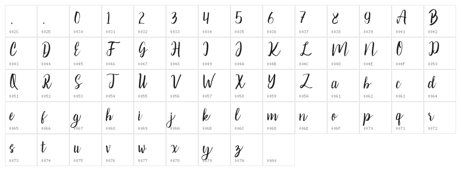 Winter Love Character Map