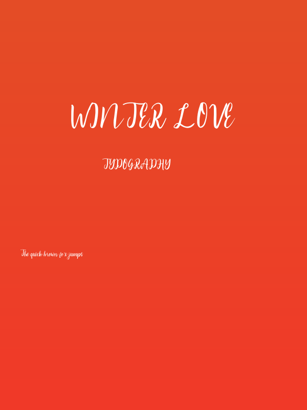 Winter Love Poster